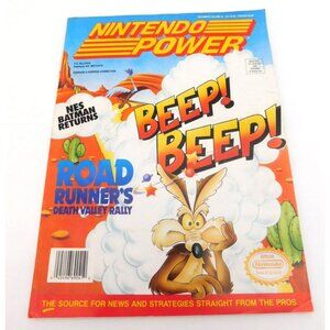 Vintage December 1992 Nintendo Power Magazine Roadrunner New Batman Returns